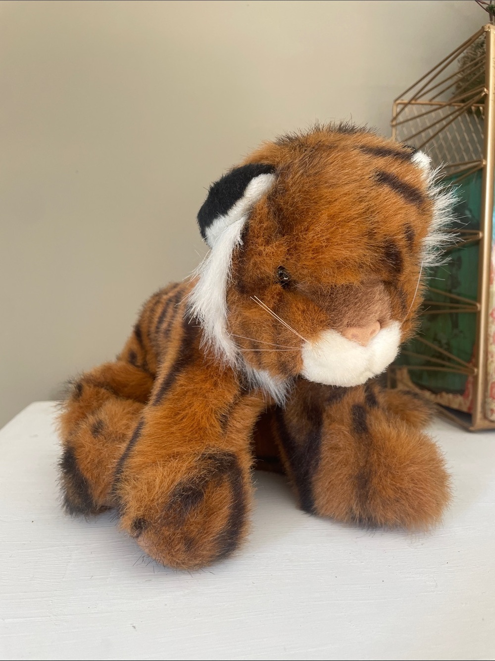 Plush Tiger Stuffed Animal - Brown & Black by TY